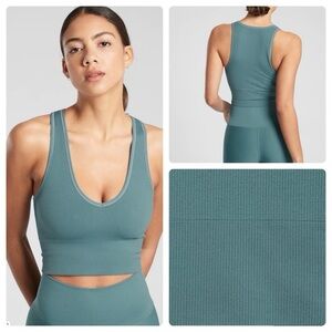 Athleta Aurora crop ribbed tank